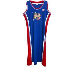 Harlem Globetrotters Jersey Dress 3X Platinum FUBU Y2K Streetwear Meadowlark